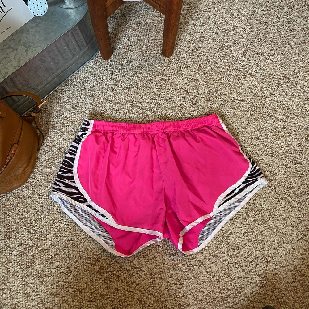 Pink Zebra Athletic Shorts